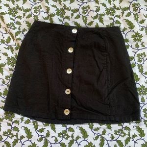 FOREVER 21 button up linen skirt